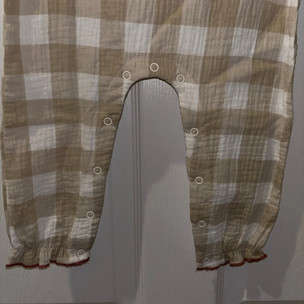 Mud Pie Baby Girls Thanksgiving Cream Turkey Applique One-Piece bodysuit​ - Picture 4 of 5